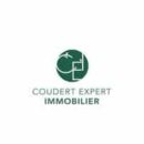 Logo Coudert Expert Immobilier. Cercle vert foncé stylisé avec les lettres C (branche) et E (escalier). Symbole d'expertise et de nature.